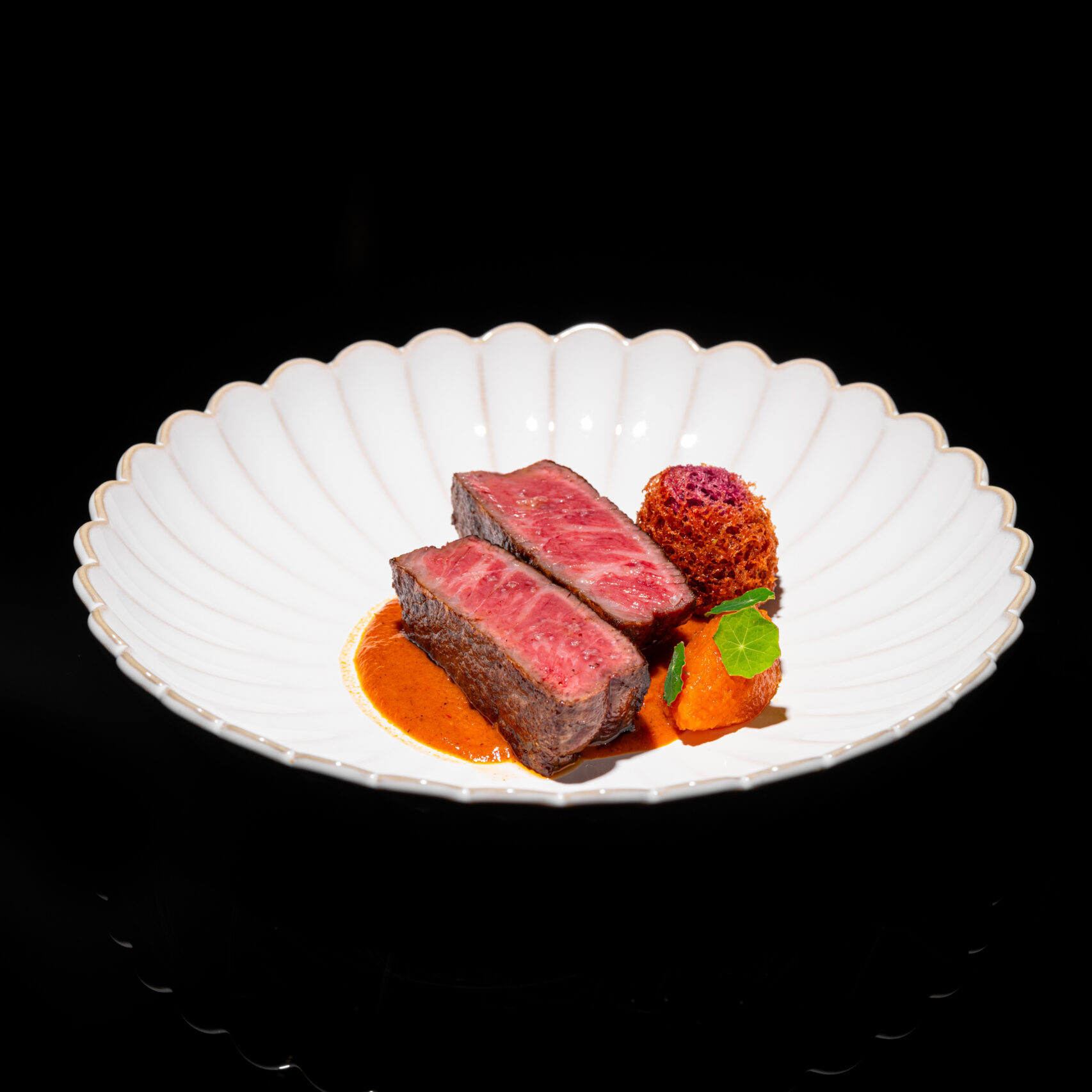 Wagyu striploin, sambal sauce